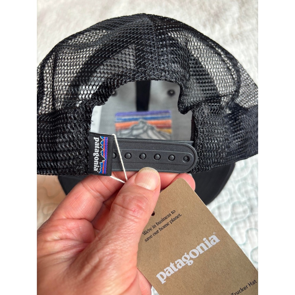 Patagonia Line Logo Trucker Hat Mesh Snapback Hat OSFM - Picture 3 of 6